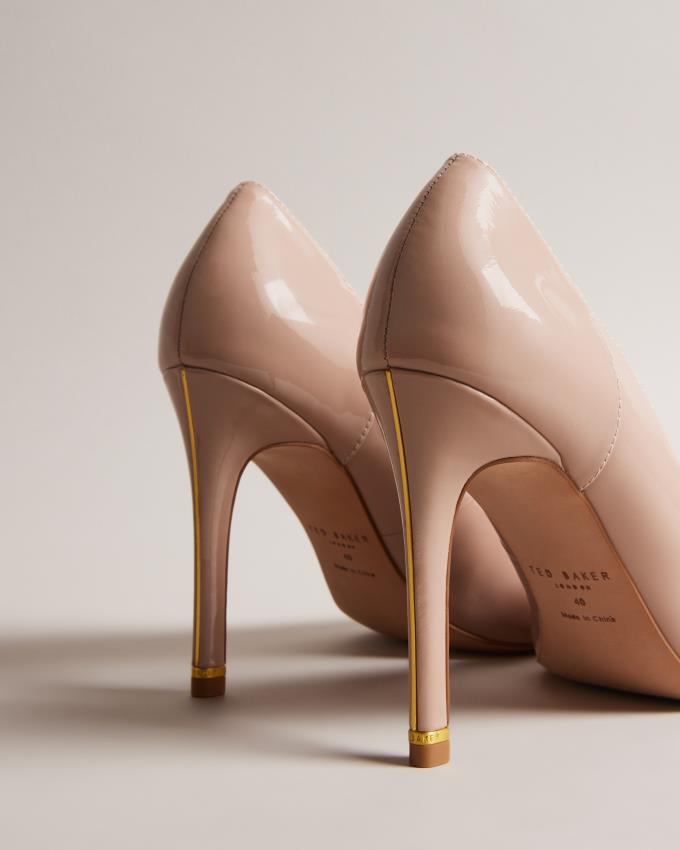 Chaussures à Talons Ted Baker Layered Patent Leather Court Beige Femme | SMM-20838737